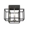 Z-Lite Titania 4 Light Flush Mount, Black 454F-BK-BN - alternate 4